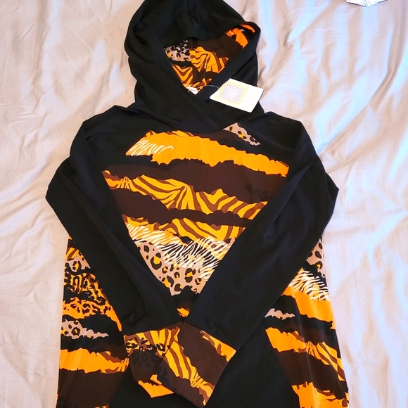LuLaRoe Tops - Lularoe Animal Print Hoodie